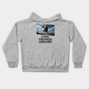 COW-ABUNGA AIRLINES Kids Hoodie